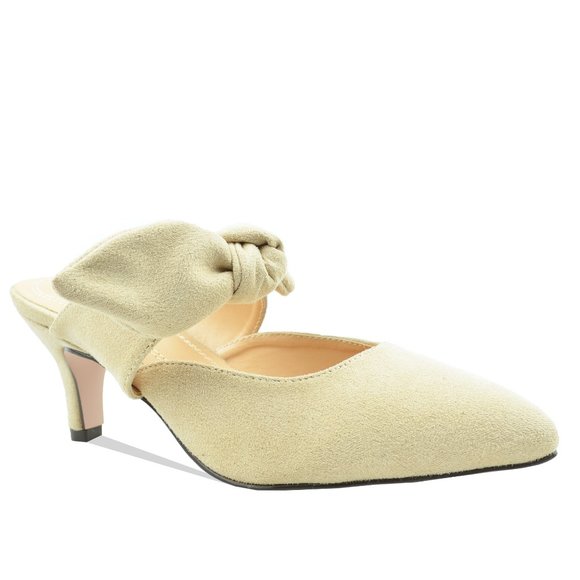 MULE HEELS WITH BOW - Picture 2 of 4